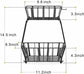 2 Tier Detachable Fruit Storage Basket