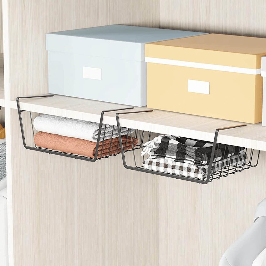 Hanging Under Cabinet Shelf Basket (4 Pack) - HR014 - iSPECLE