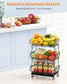 Rolling Stackable Fruit and Vegetable Storage Cart - HT08 - iSPECLE