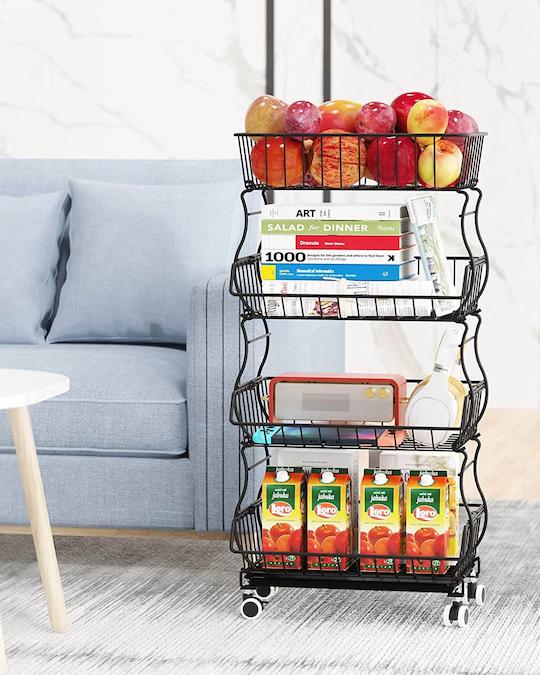 Rolling Stackable Fruit and Vegetable Storage Cart - HT08 - iSPECLE