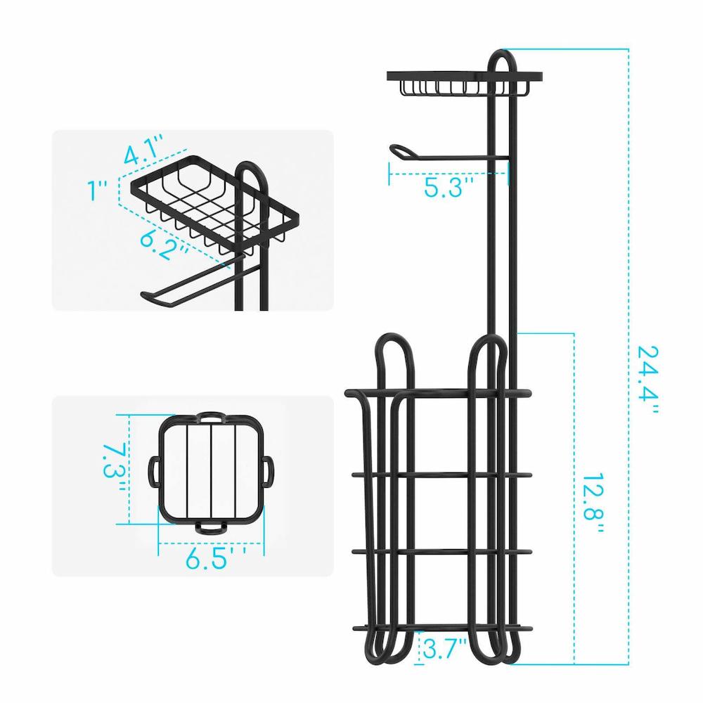 Toilet Paper Holder Stand (2 Pack) - HN01 - iSPECLE