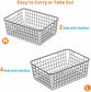 Wire Storage Baskets (2 Large, 2 Medium) - HR044 - iSPECLE